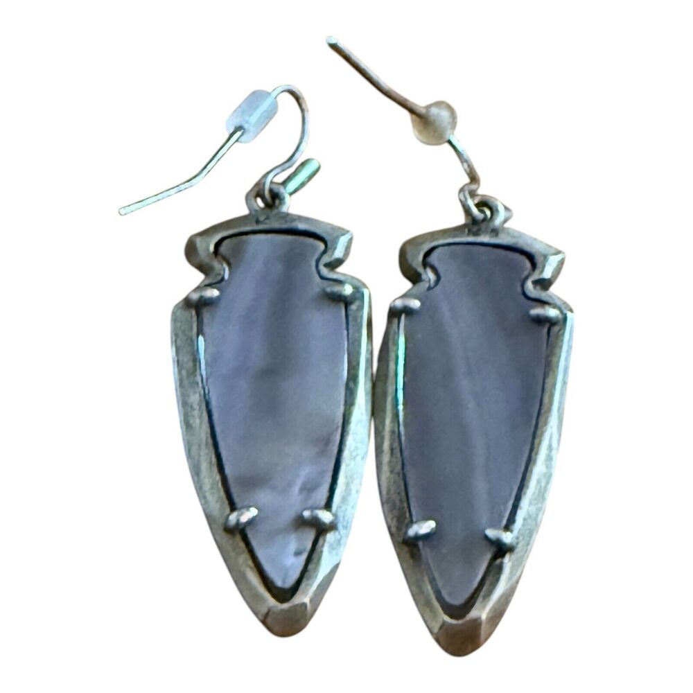 Kendra Scott Katelyn Arrowhead Gray Gemstone Stat… - image 4